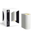 D'Lite Wandleuchte Vossem Long Aluminium Weiß Up & Down| IP54 - Geeignet Für 2x GU10