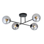 Emibig Deckenleuchte Roma Stahl Schwarz | Geeignet für 4x E14 - Max 10W