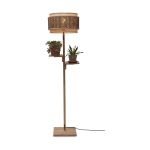 Good&Mojo Stehlampe Bhutan Bambus Braun | Geeignet für 1x E27 