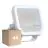 Mehrfachpackung 4x Ledvance LED-Scheinwerfer Aluminium Weiß 17W 2400lm 100D - 840 Kaltweiß | IP66 - Symmetrisch