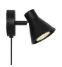 Nordlux Eik Wandleuchte Metall Schwarz | Geeignet für 1x GU10