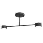 Emibig Deckenleuchte Halo Stahl Schwarz | Geeignet für 2x GX53 - Max 8W