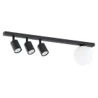 Emibig Deckenleuchte Baster Stahl Schwarz | Geeignet für 3x GU10 - Max 8W, 1x E14 - Max 10W
